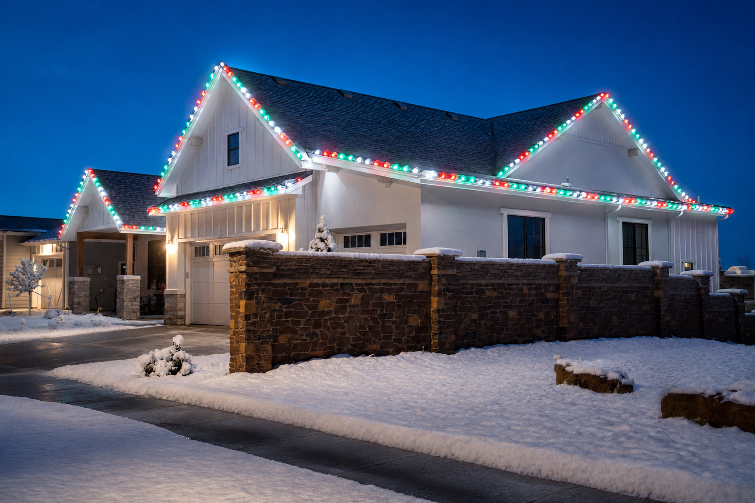 C&B Christmas Lights install near Falcon