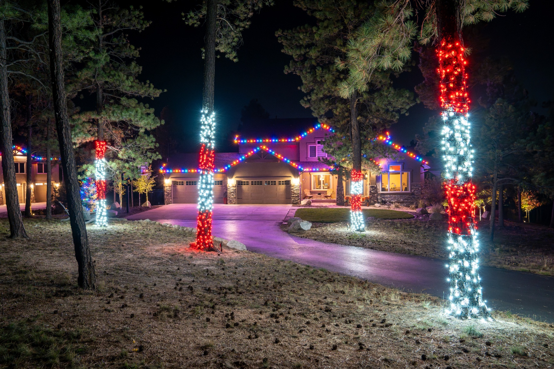 C&B Christmas Lights install near Falcon